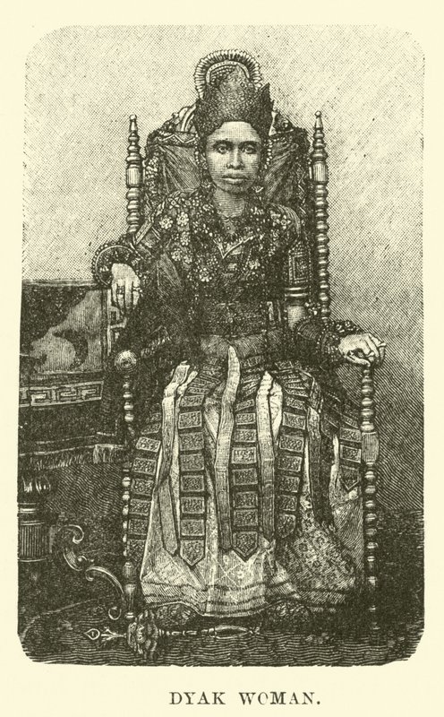 dyak kobieta autorstwa English School