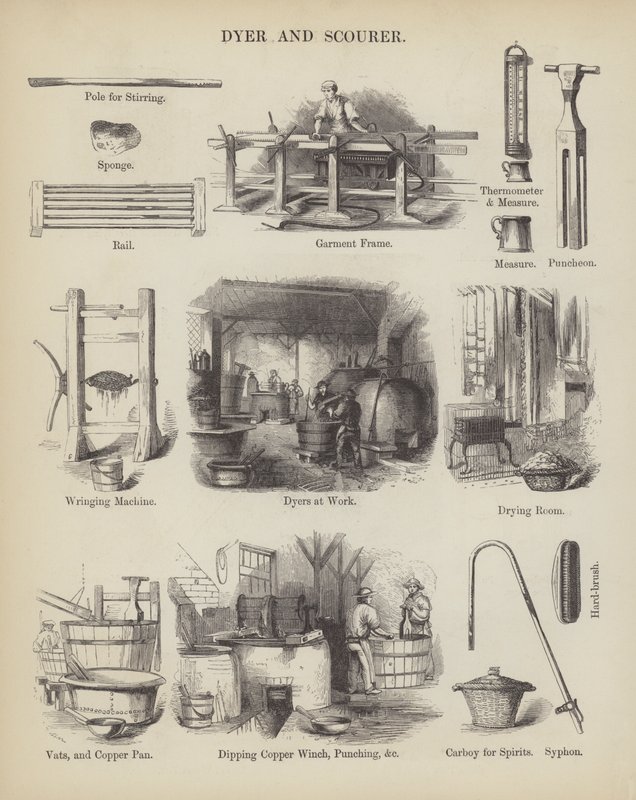 Dyer and Scourer (grawerunek) autorstwa English School