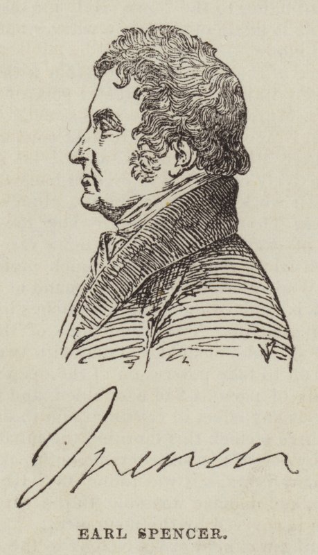 Earl Spencer (Grawerowanie) autorstwa English School
