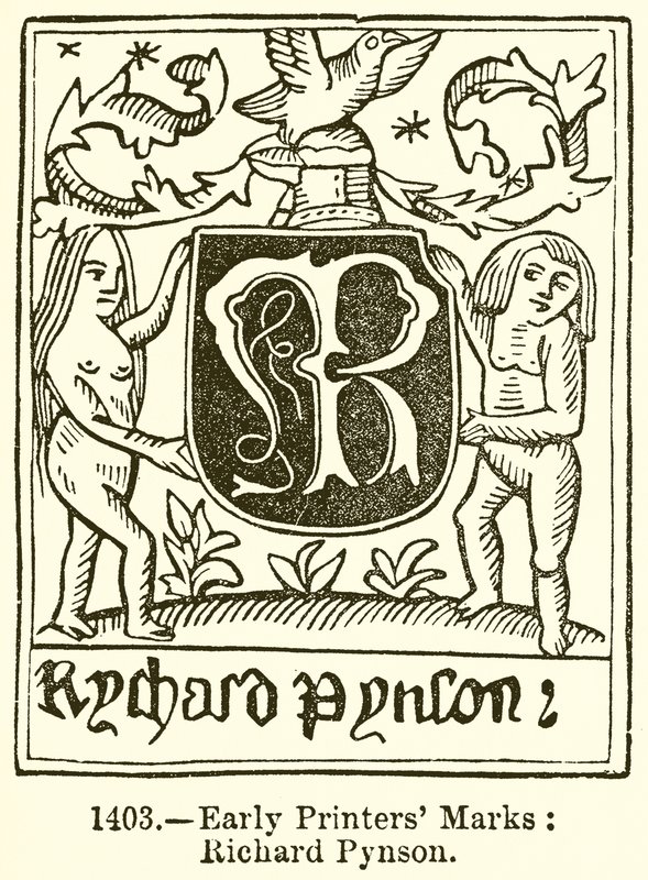 Wczesne znaki drukarskie: Richard Pynson autorstwa English School