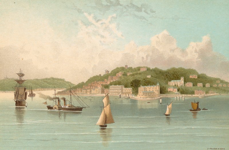 Cowes wschodnia i zachodnia — wyspa Wight autorstwa English School