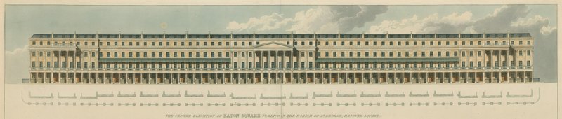 Eaton Square, Pimlico, w parafii St George, Hanover Square, Londyn autorstwa English School