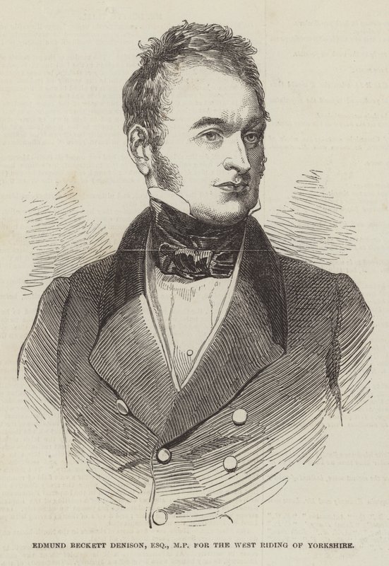 Edmund Beckett Denison, Esquire, MP, dla West Riding of Yorkshire autorstwa English School