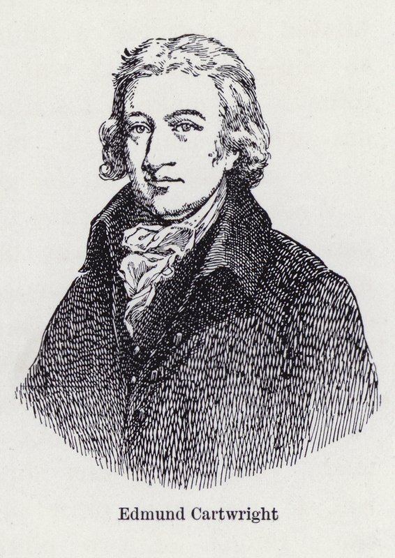 Edmund Cartwright , angielski wynalazca krosna mechanicznego (lito) autorstwa English School