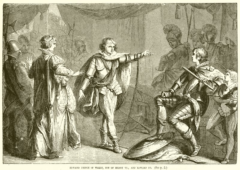 Edward Prince of Wales, syn Henryka VI i Edwarda IV autorstwa English School
