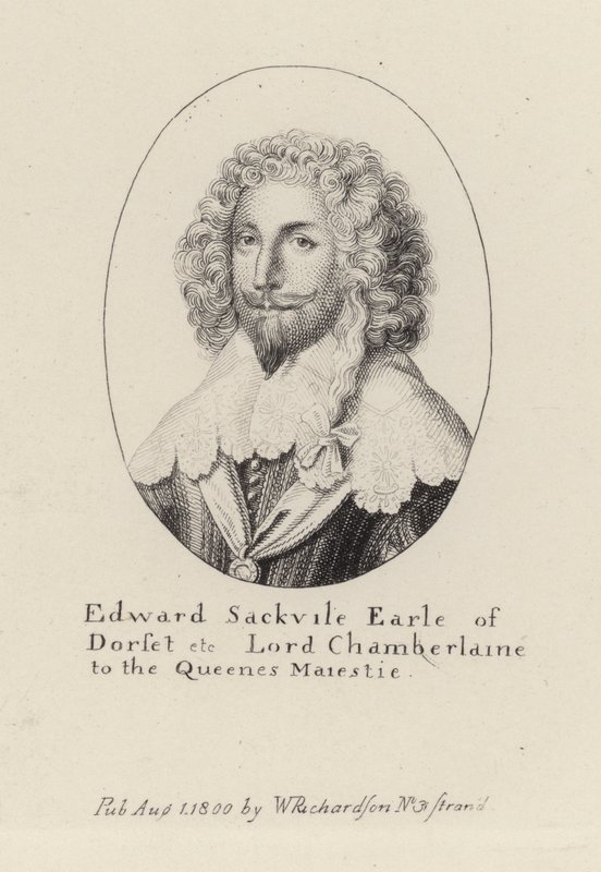 Edward Sackville, hrabia Dorset (grawerowanie) autorstwa English School