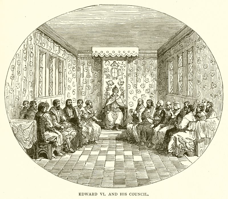 Edward VI i jego Rada autorstwa English School
