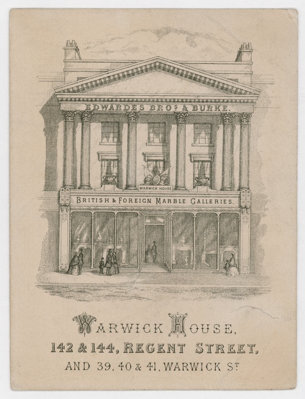 Edwardes Brothers & Burke, karta handlowa autorstwa English School