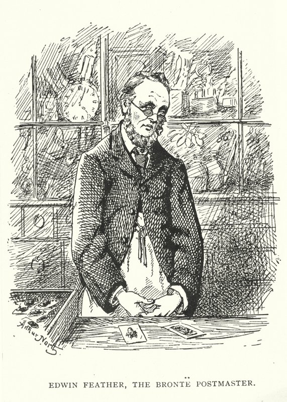 Edwin Feather, poczmistrz Bronte (grawerowanie) autorstwa English School