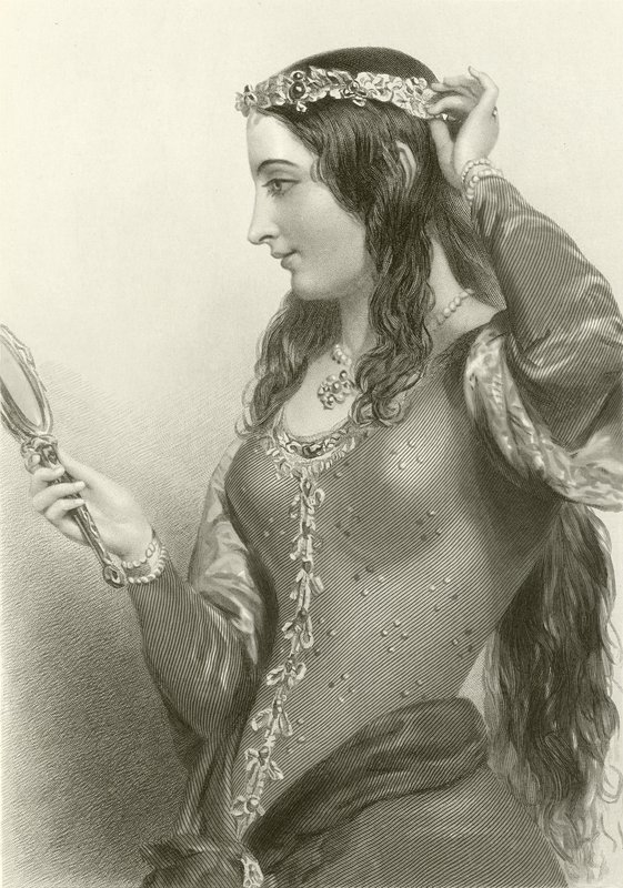 Eleonora z Prowansji, królowa króla Henryka III autorstwa English School