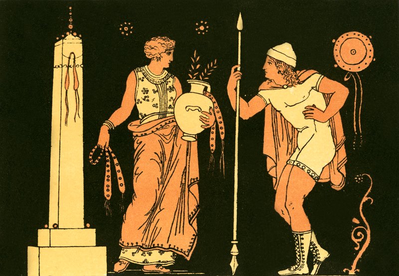 Elektra i Orestes autorstwa English School