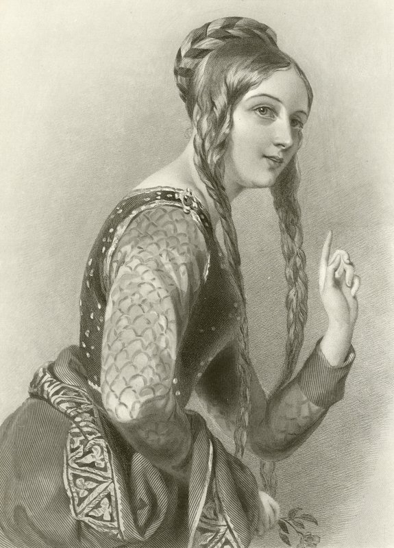 Eleonora Akwitańska, królowa króla Henryka II autorstwa English School