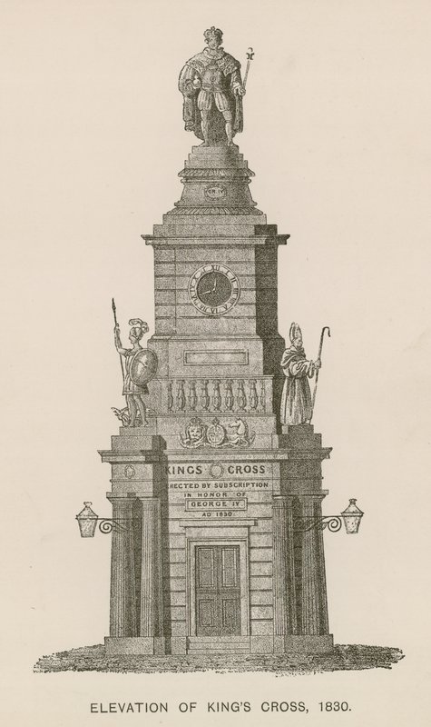 Podniesienie Kings Cross, Londyn, 1830 autorstwa English School