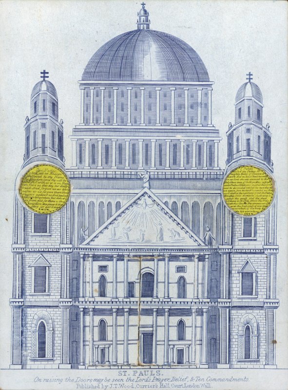 Elewacja katedry św. Pawła autorstwa English School