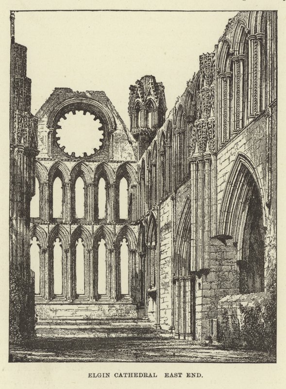 Elgin Cathedral East End autorstwa English School