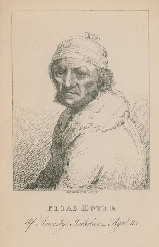 Elias Hoyle z Sowerby, Yorkshire, lat 113 autorstwa English School