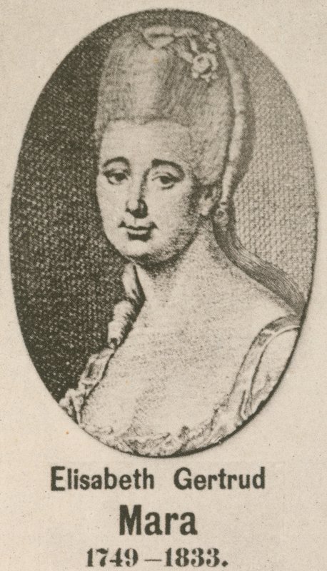 Elisabeth Gertrud Mara (Grawerowanie) autorstwa English School