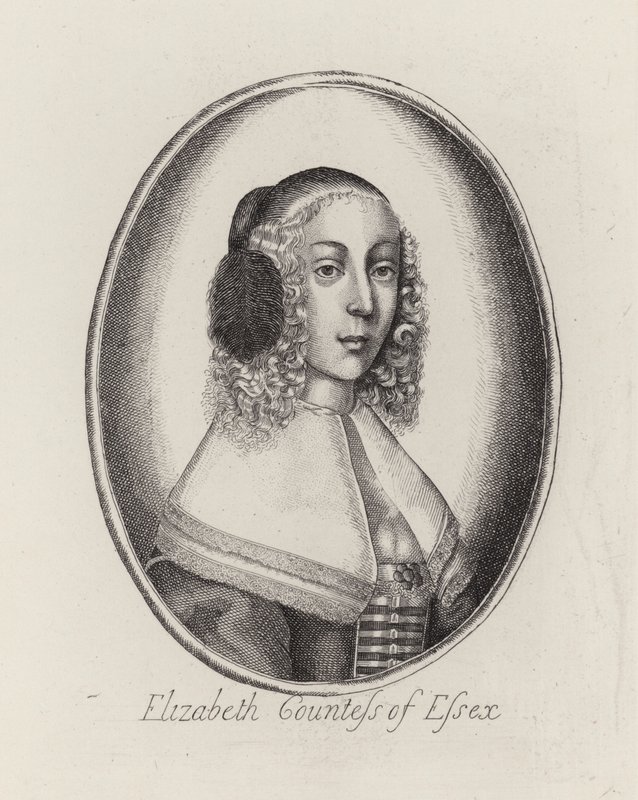 Elżbieta, hrabina Essex (grawerowanie) autorstwa English School
