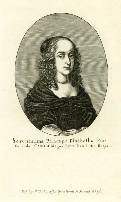 Elżbieta Stuart, druga córka króla Karola I autorstwa English School