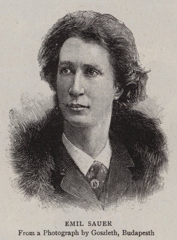 Emil Sauer (grawerunek) autorstwa English School