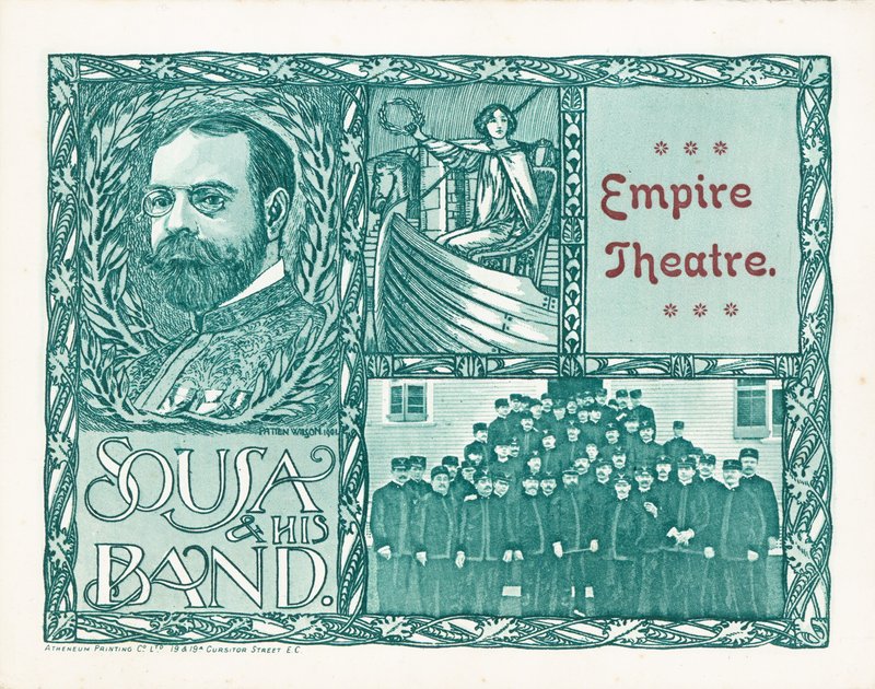 Empire Theatre, Londyn, z Sousa i jego Band autorstwa English School