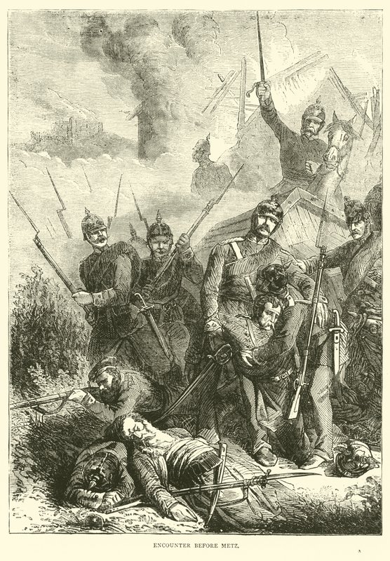 Spotkanie przed Metz, sierpień 1870 autorstwa English School