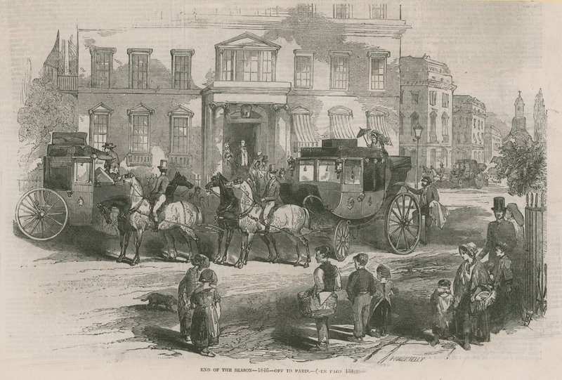 Koniec sezonu 1846 - wyjazd do Paryża autorstwa English School