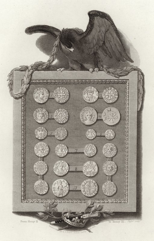 Angielskie monety od Henryka II do Henryka III autorstwa English School