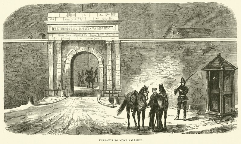 Wejście na Mont Valerien, styczeń 1871 r. autorstwa English School