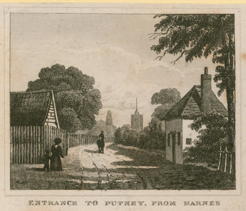 Wejście do Putney z Barnes autorstwa English School