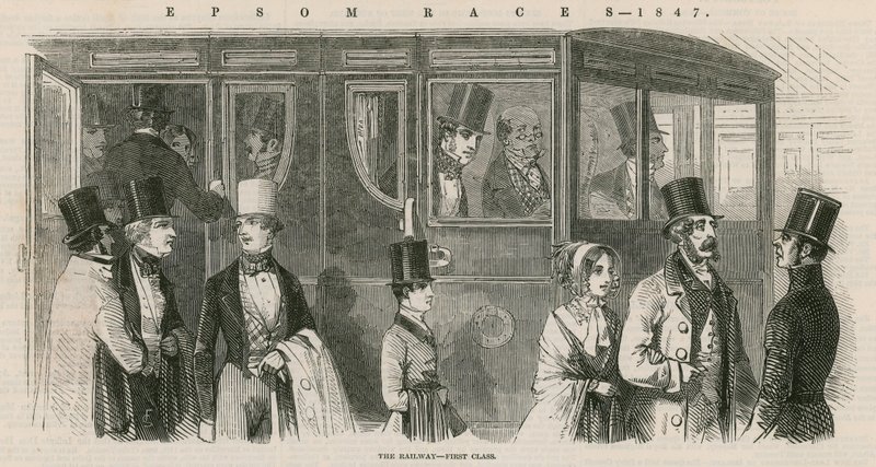Epsom Races 1847: Kolej - pierwsza klasa autorstwa English School