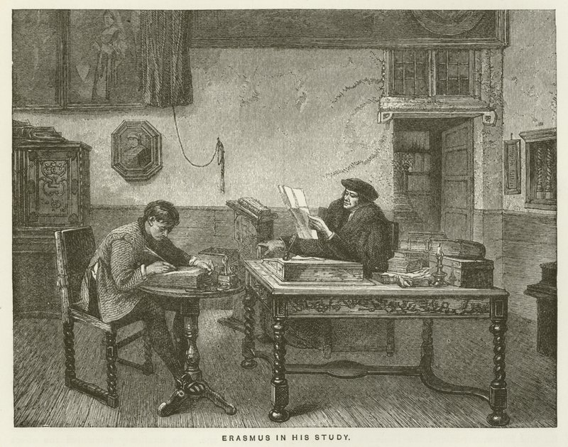 Erasmus w swoim studium autorstwa English School