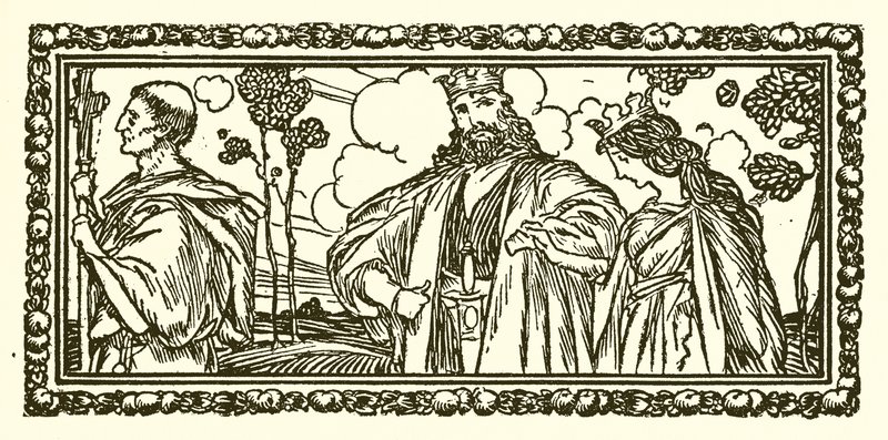 Ethelbert i Bertha autorstwa English School