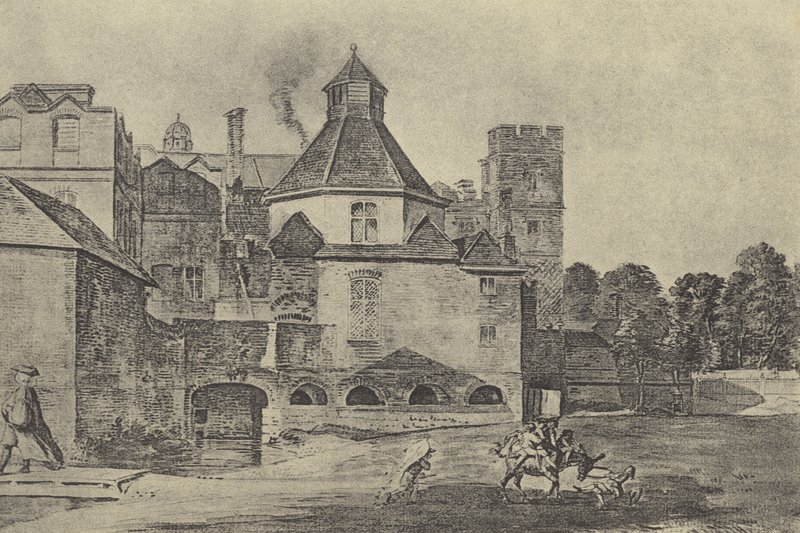 Eton College Kitchen, ok. 1780 (grawiura) autorstwa English School