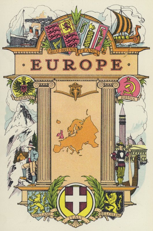 Europa (litografia kolorowa) autorstwa English School