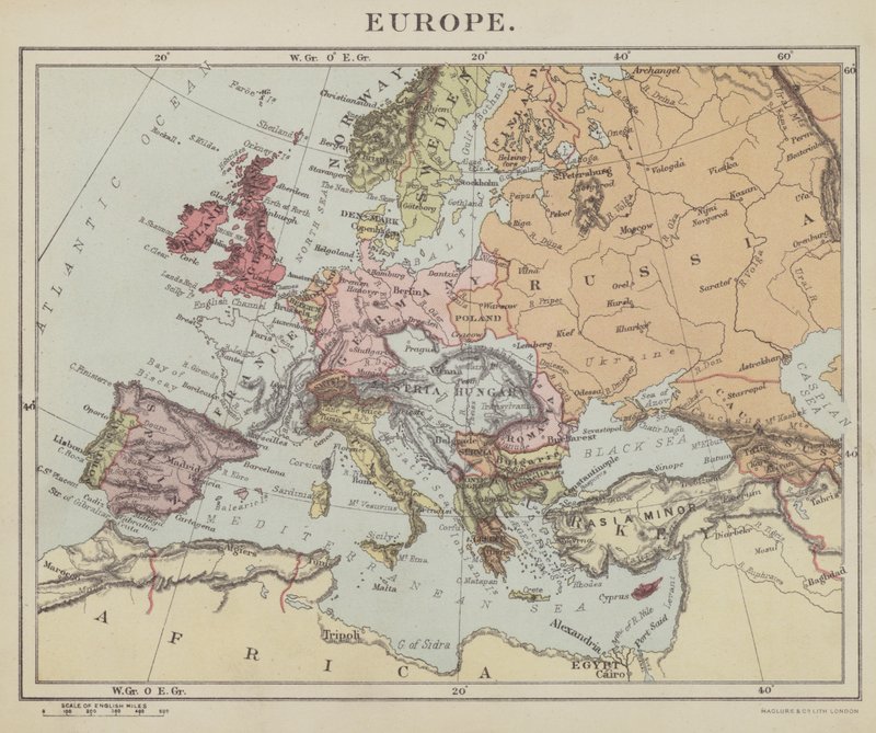 Europa (litografia) autorstwa English School