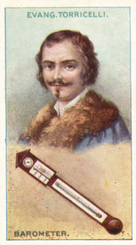 Evang Torricelli, Barometr autorstwa English School