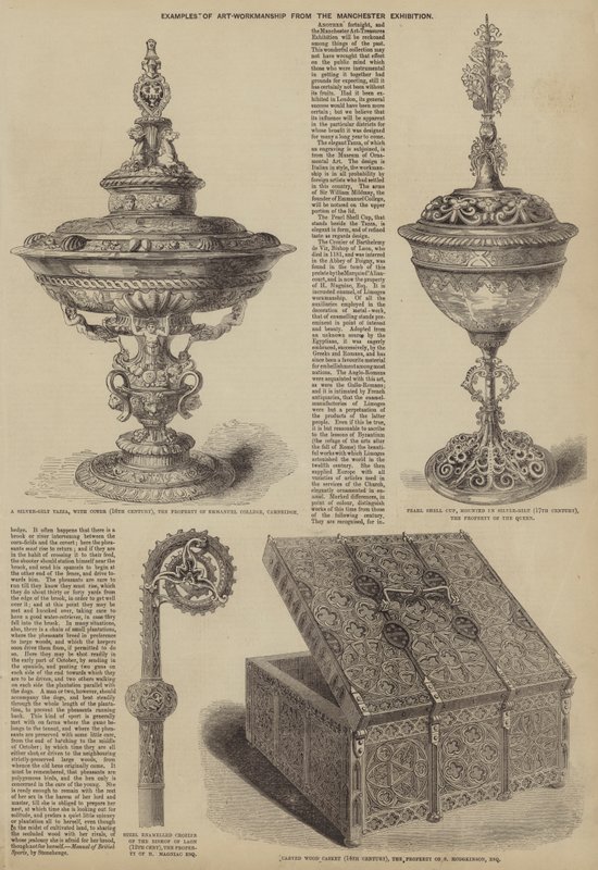 Przykłady Art-Workmanship z wystawy w Manchesterze (grafika) autorstwa English School