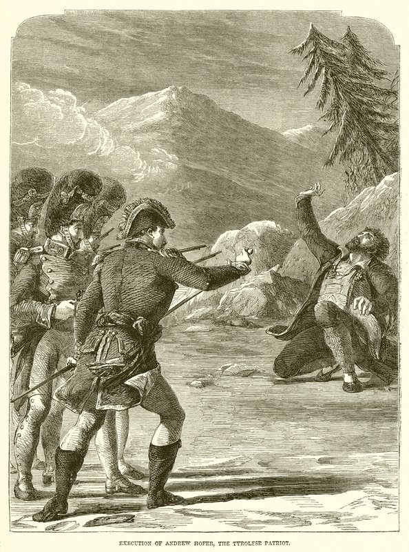 Egzekucja Andrew Hoffera, Tyrolskiego Patriota autorstwa English School