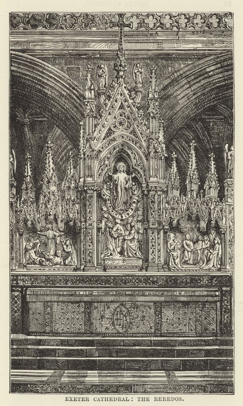 Katedra w Exeter, reredos autorstwa English School