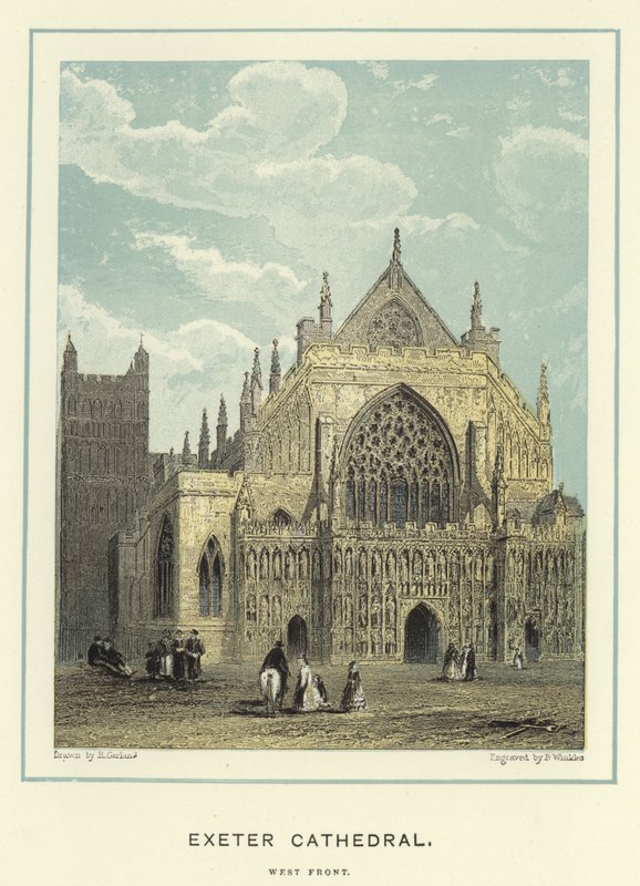 Katedra w Exeter, front zachodni autorstwa English School