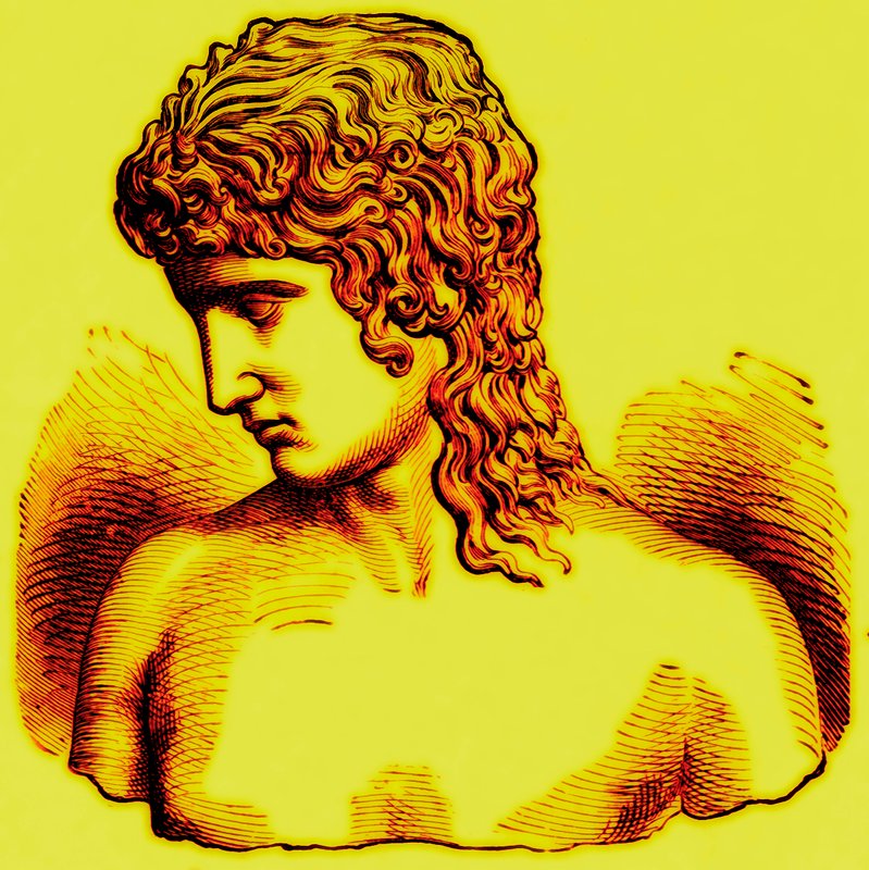 Extreme of Ethnic Divergence - Najwyższy typ - I: Eros of Praksyteles, ilustracja z książki With the Worlds People autorstwa Johna Clarka Ridpatha, opublikowanej w 1912 r. (obraz ulepszony cyfrowo) autorstwa English School