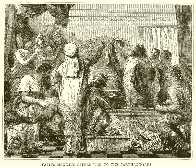 Fabius Maximus oferuje wojnę Kartagińczykom autorstwa English School