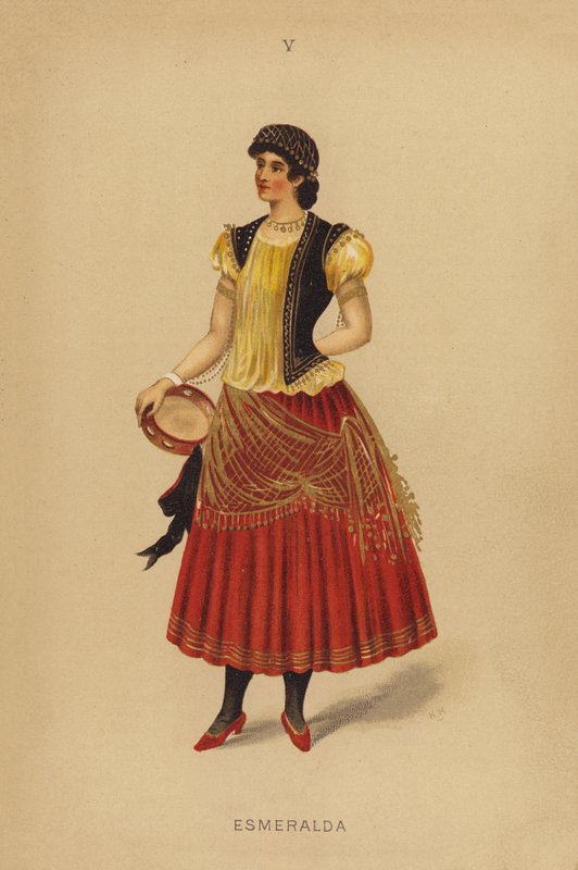 Fantazyjne stroje: Esmeralda (kolorowa litografia) autorstwa English School