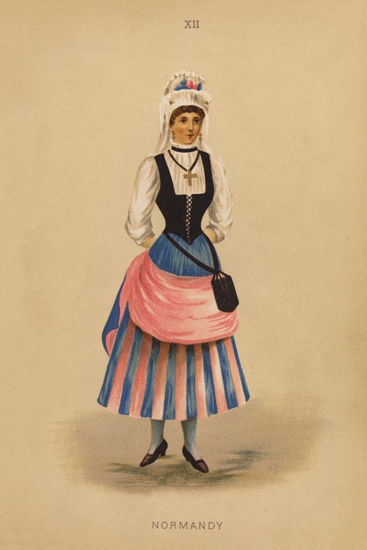 Fantazyjne stroje: Normandia (kolorowa litografia) autorstwa English School