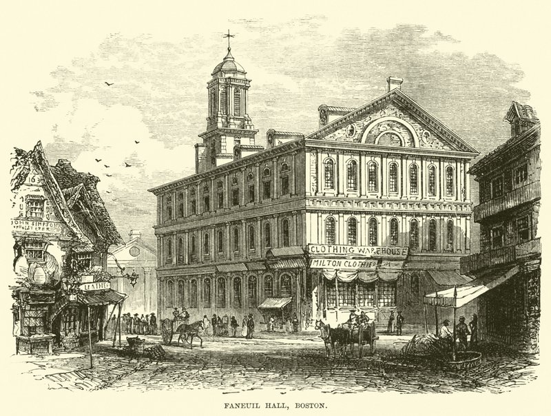 Faneuil Hall, Boston autorstwa English School