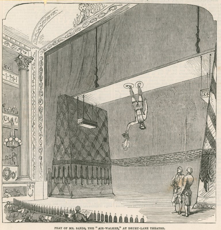Feat of Mr Sands, Air-Walker, w Drury Lane Theatre w Londynie autorstwa English School