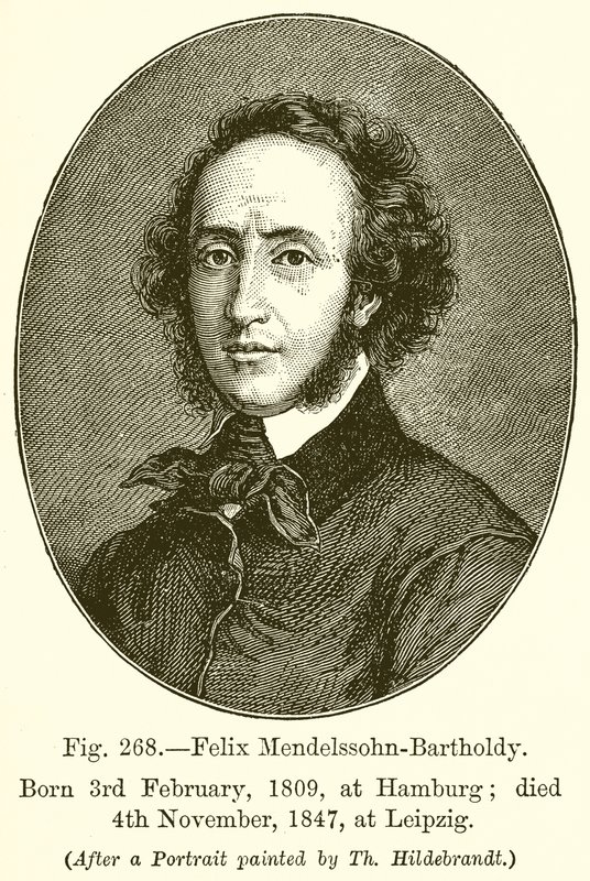 Feliks Mendelssohn Bartholdy autorstwa English School