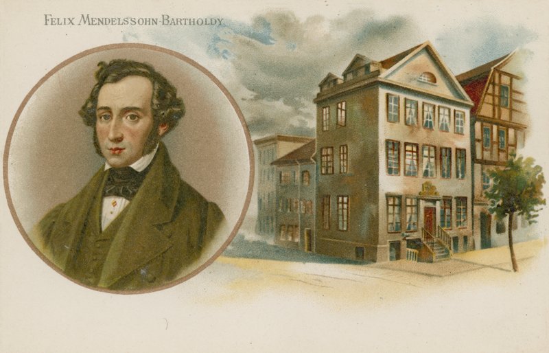 Felix Mendelssohn, niemiecki kompozytor i muzyk autorstwa English School