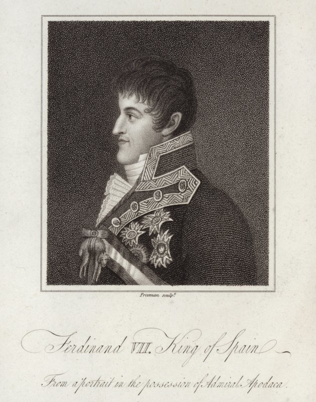 Ferdynand VII, król Hiszpanii autorstwa English School